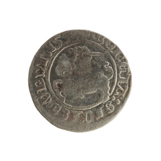 Lithuanian half-grosz, Sigismund I the Old (King of Poland; 1506–1548). Silver coin (half-grosz),