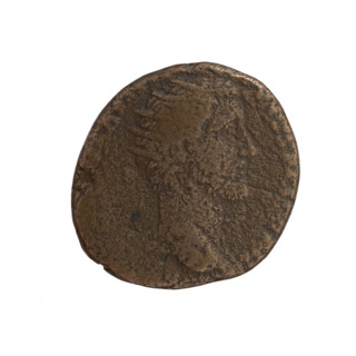 Dupondius of Antoninus Pius (86–161; Roman emperor 138–161), issuer Antoninus Pius. Obverse: Head