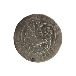 Lithuanian half-grosz of Sigismund I the Old (King of Poland, reign 1506–1548). Silver coin