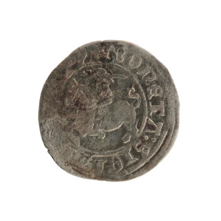 Lithuanian half-grosz, Sigismund I the Old (king of Poland; 1506–1548). Polish coin from the