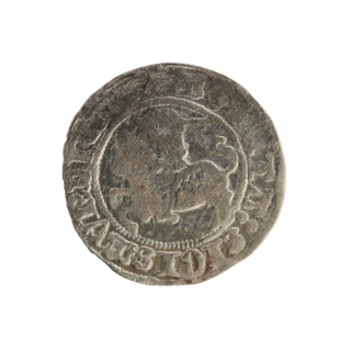 Lithuanian half-grosz, Sigismund I the Old (king of Poland; 1506–1548). Polish coin (Jagiellon