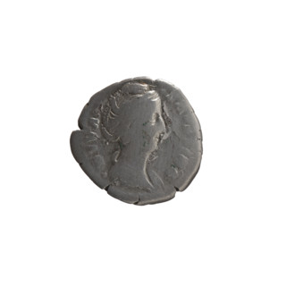 Denarius, posthumous issue for Faustina the Elder (98–141; Roman empress 138–141), issuer Antoninus