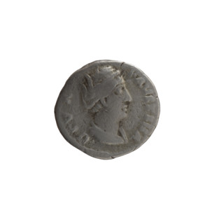Denarius, posthumous issue of Faustina the Elder (98–141; Roman empress 138–141); issuer Antoninus