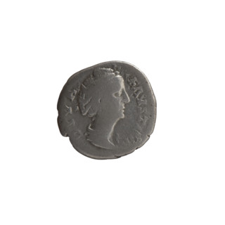 Denarius, posthumous issue of Faustina the Elder (98–141; Roman empress 138–141); issuer Antoninus