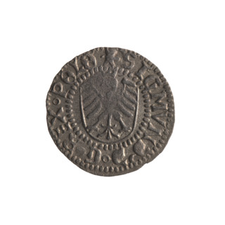 Gdansk szelag, Sigismund I the Old (King of Poland; 1506–1548). Polish coin (1524). Obverse: