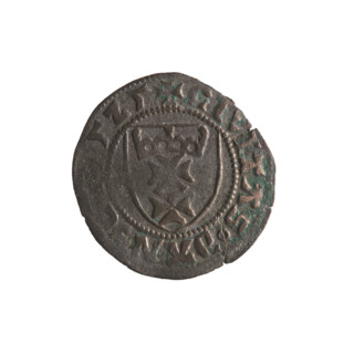 Gdansk szelag, Sigismund I the Old (King of Poland; 1506–1548). Obverse: Crowned shield with the
