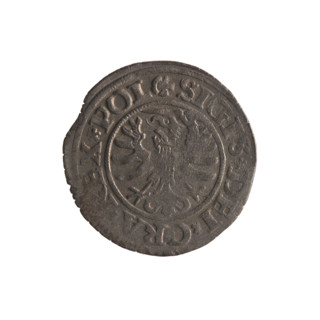 Gdansk szelag, Sigismund I the Old (King of Poland; reign 1506–1548). Obverse: Eagle of Royal