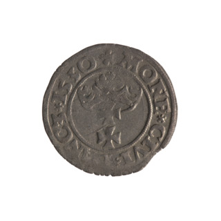 Gdansk szelag, Sigismund I the Old (King of Poland; 1506–1548). Polish coin (1530). Obverse: Eagle
