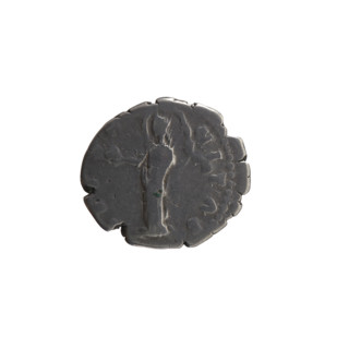 Denarius, posthumous issue for Faustina the Elder (98–141; Roman empress 138–141). Obverse: Bust of