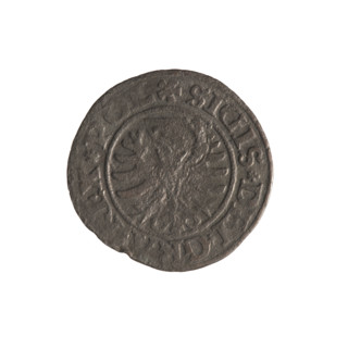 Gdansk szelag, Sigismund I the Old (King of Poland; 1506–1548). Silver coin (szelag), 1530.