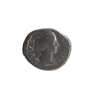 Denarius, posthumous issue for Faustina the Elder (98–141; Roman empress 138–141); issuer: