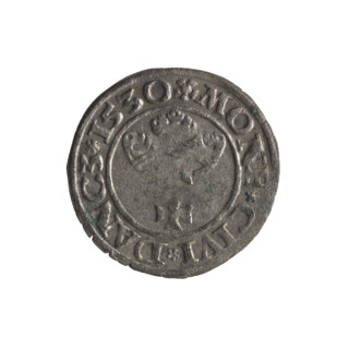 Gdansk szelag, Sigismund I the Old (King of Poland; 1506–1548); Polish coin (1530). Obverse: Eagle