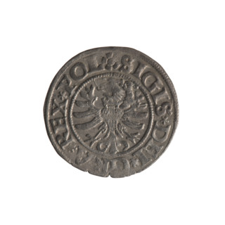 Gdansk szelag, Sigismund I the Old (King of Poland; 1506–1548). Polish coin (1531). Obverse: Eagle