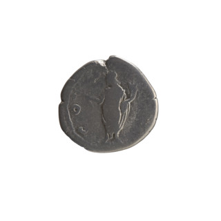 Denarius; obverse: head of young Marcus Aurelius without a cap to the right, inscription 'AVRELIVS