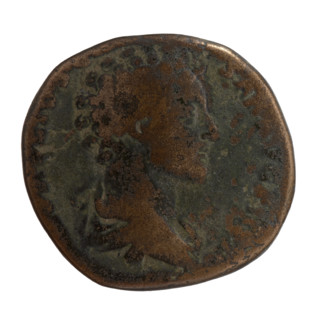 Sestertius, Marcus Aurelius (121–180; Roman emperor 161–180), issued under Antoninus Pius (86–161;
