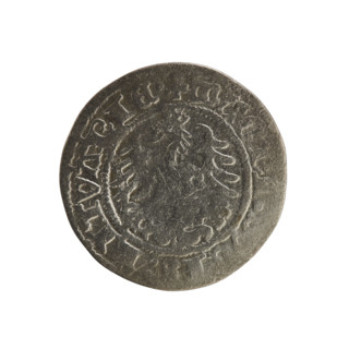 Lithuanian half-grosz, Sigismund I the Old (king of Poland; 1506–1548). R8 (rarity). Polish coin