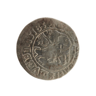 Lithuanian half-grosz, Sigismund I the Old (king of Poland; 1506–1548). Polish coin (Jagiellon