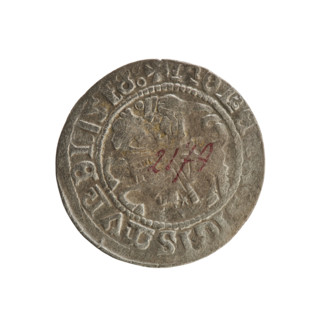 Lithuanian half-grosz, Sigismund I the Old (king of Poland; 1506–1548), R8 (rarity), Polish coin