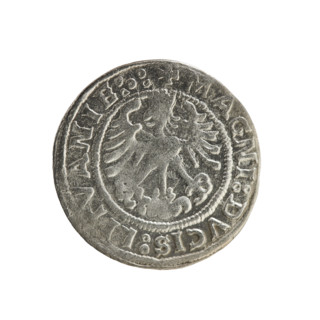 Lithuanian half-grosz, Sigismund I the Old (king of Poland; 1506–1548). Polish coin (1519),