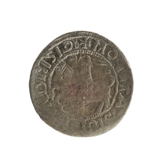 Lithuanian half-grosz, Sigismund I the Old (king of Poland; 1506–1548). R8 (rarity). Polish coin