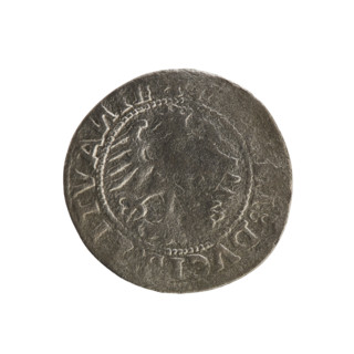 Lithuanian half-grosz, Sigismund I the Old (king of Poland; 1506–1548). R8 (rarity). Polish coin