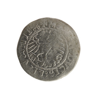 Lithuanian half-grosz, Sigismund I the Old (king of Poland; 1506–1548). Polish coin (1519),