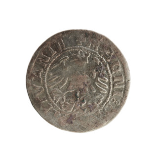 Lithuanian half-grosz, Sigismund I the Old (king of Poland; 1506–1548). Polish coin (Jagiellon