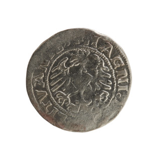 Lithuanian half-grosz, Sigismund I the Old (king of Poland; 1506–1548). Polish coin (Jagiellon