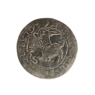 Lithuanian half-grosz, Sigismund I the Old (King of Poland; 1506–1548). Polish coin (Jagiellon