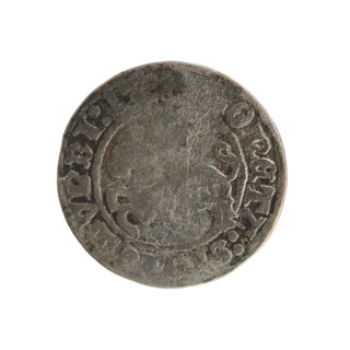 Lithuanian half-grosz of Sigismund I the Old (King of Poland, 1506–1548). Obverse: Pogon