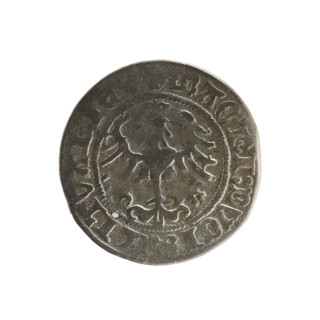 Lithuanian half-grosz (1508–1529), Sigismund I the Old (King of Poland, reign 1506–1548). Coin of