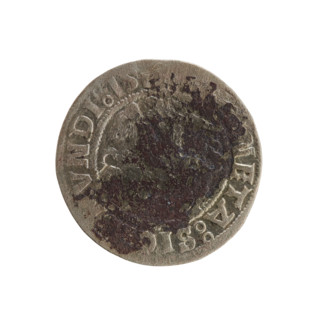 Lithuanian half-grosz, Sigismund I the Old (King of Poland; 1506–1548). Polish coin (Jagiellon