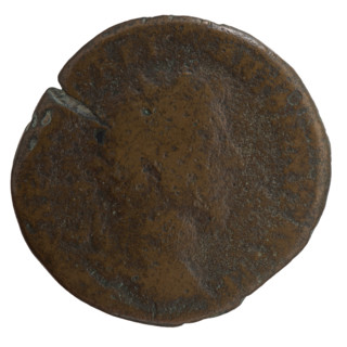 Sestertius of Marcus Aurelius (121–180; Roman emperor 161–180), issuer Lucius Verus (130–169; Roman