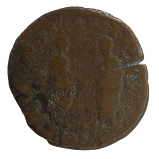 Sestertius, Marcus Aurelius (121–180; Roman emperor 161–180) issuer; iconography: handshake,