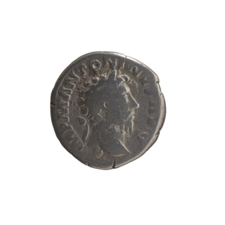 Denarius, Marcus Aurelius (121–180; Roman emperor 161–180), issuer: Marcus Aurelius; obverse: head