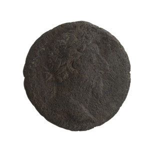 Head of Marcus Aurelius with a laurel wreath facing right, legend NINVS AVG - ARMENIACVS all