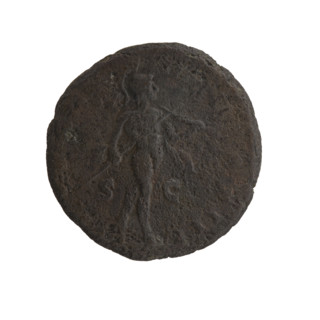 Head of Marcus Aurelius with a laurel wreath facing right, inscription NINVS AVG - ARMENIACVS all