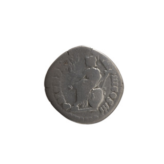 Denarius of Marcus Aurelius (121–180; Roman emperor 161–180), 165–166. Obverse: head of Marcus