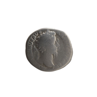 Denarius, Marcus Aurelius (121–180; Roman emperor 161–180), issuer; obverse: Head of Marcus
