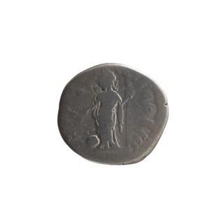 Denarius of Marcus Aurelius (121–180; Roman emperor 161–180), 166–168. Obverse: Head of Marcus