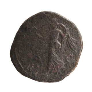 Sestertius, Marcus Aurelius (121–180; Roman emperor 161–180), issuer. Obverse: Head of Marcus