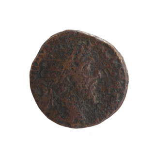 Dupondius of Marcus Aurelius (121–180; Roman Emperor 161–180), issuer: obverse—head of Marcus