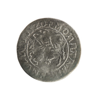 Lithuanian half-grosz, Sigismund I the Old (king of Poland; 1506–1548). Polish coin (Jagiellon