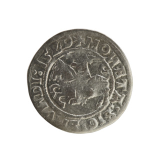 Lithuanian half-grosz, Sigismund I the Old (king of Poland; reign 1506–1548). Silver coin