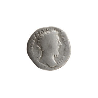 Denarius of Marcus Aurelius (121–180; Roman emperor 161–180), 173–174, Rome. Obverse: Head of
