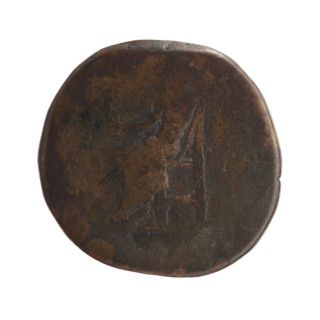 Sestertius, Marcus Aurelius (121–180; Roman emperor 161–180), issuer; obverse: Bust of Marcus