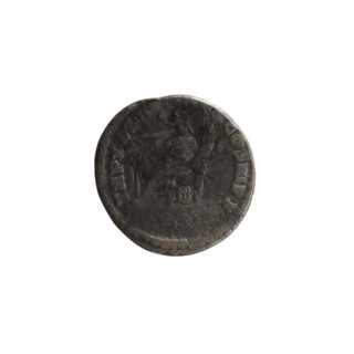 Denarius of Marcus Aurelius (121–180; Roman emperor 161–180), obverse: Bust of Marcus Aurelius in