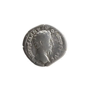 Denarius, Marcus Aurelius (121–180; Roman emperor 161–180), posthumously for Commodus (161–192;