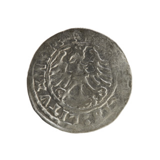 Lithuanian half-grosz, Sigismund I the Old (king of Poland; reign 1506–1548). Silver coin