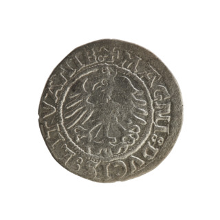 Lithuanian half-grosz, Sigismund I the Old (king of Poland; 1506–1548); Polish coin, Jagiellon
